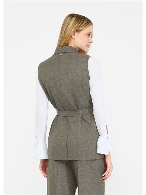 Gilet chevron con cintura Liu Jo | CF5259T054A.M9770